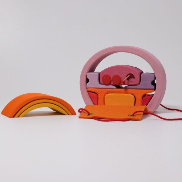 Grimms Houten Mobile Home Oranje Roze