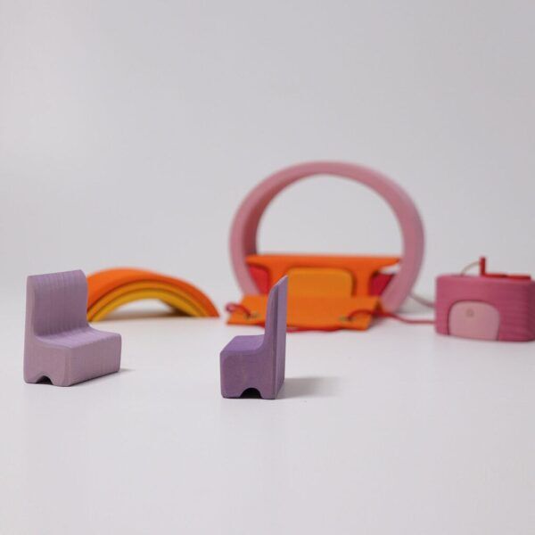 Grimms Houten Mobile Home Oranje Roze