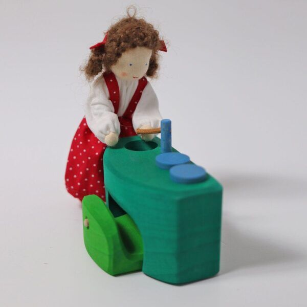 Grimms Houten Mobile Home Blauwgroen