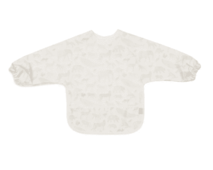 Jollein Slabbetje Waterproof met Mouw Animals Nougat