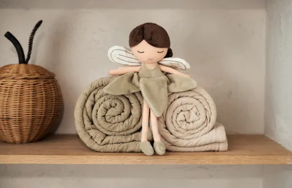 Jollein Deken Ledikant 100x150cm Soft Waves – Nougat/Velvet