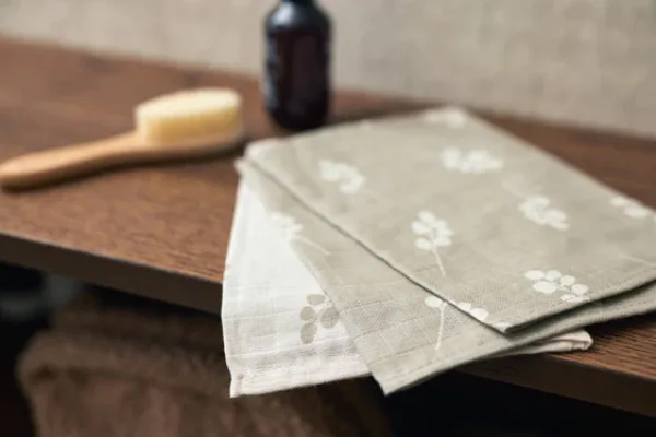 Jollein Hydrofiel Washandje 15x20cm Twig – Olive Green – 3 Stuks