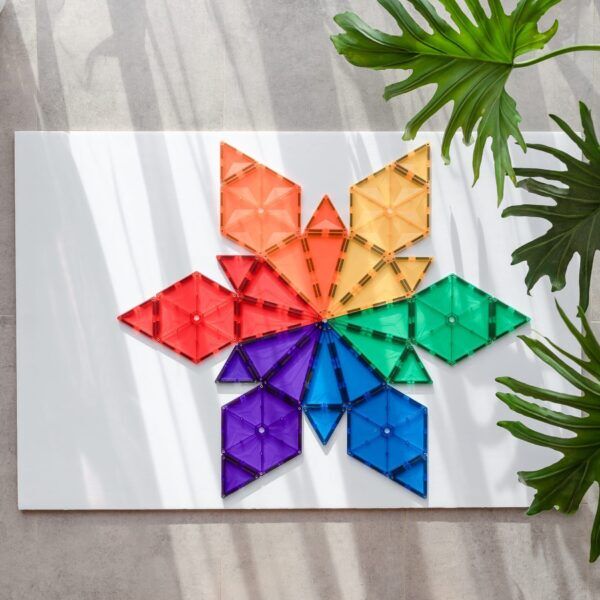 Connetix Regenboog geometrische set – 30-delig