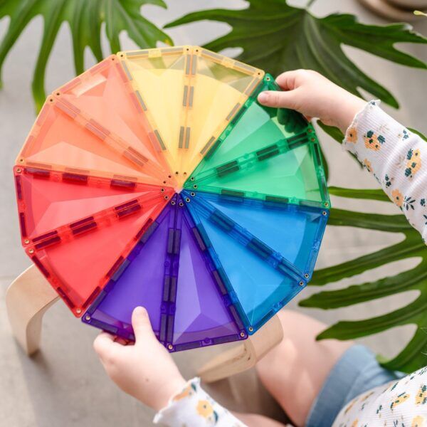 Connetix Regenboog geometrische set – 30-delig
