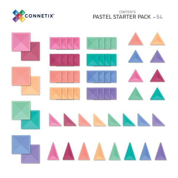 Connetix Pastel Startersset- 64 -delig