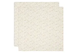 Jollein Hydrofiele Multi Doek Large 115x115cm Animals – Nougat – 2 Stuks