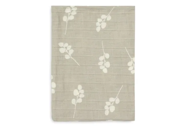 Jollein Hydrofiel Washandje 15x20cm Twig – Olive Green – 3 Stuks