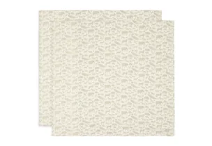 Jollein Hydrofiele Multi Doek Large 115x115cm Animals – Olive Green – 2 Stuks