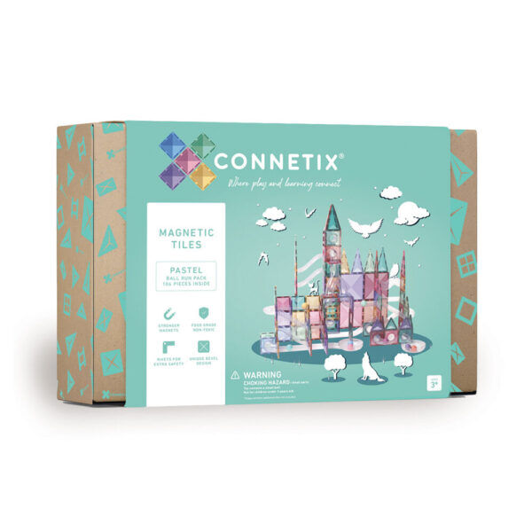 Connetix Pastel Bal Run Set – 106-delig