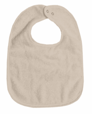 Slabbetje met Drukknoop Beige – Zand