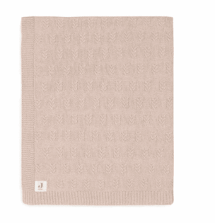 Jollein Deken Wieg 75x100cm Grain Knit – Wild Rose