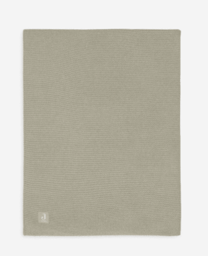 Jollein Deken Ledikant 100x150cm Basic Knit – Olive Green