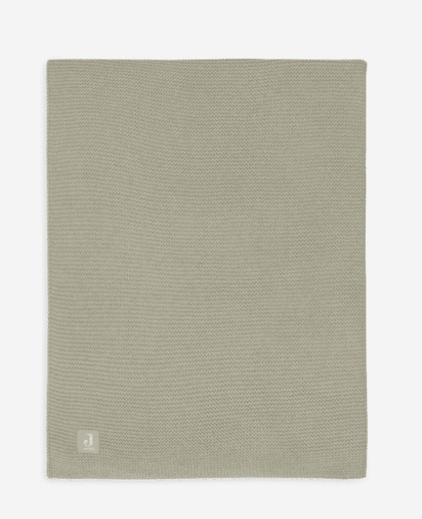 Jollein Deken Ledikant 100x150cm Basic Knit – Olive Green