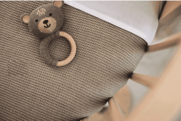 Jollein Deken Ledikant 100x150cm Basic Knit – Olive Green