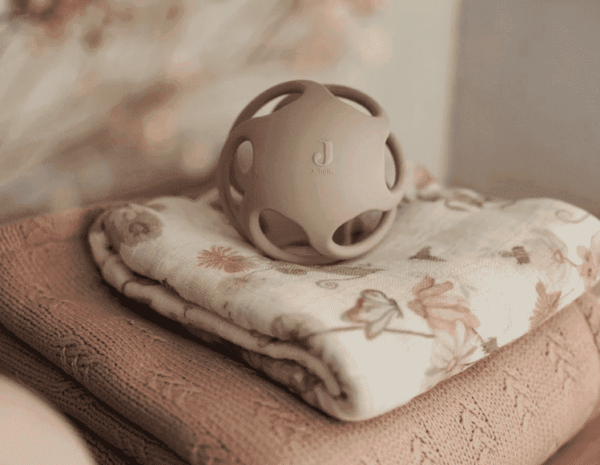 Jollein Deken Ledikant 100x150cm Grain Knit – Wild Rose/Velour