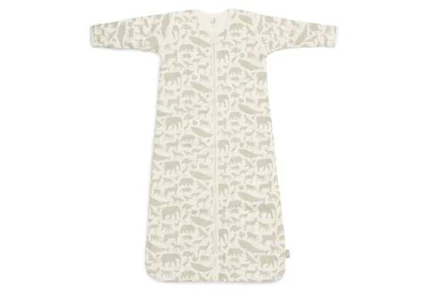 Jollein Baby Slaapzak Met Afritsbare Mouw 70cm Animals – Olive Green
