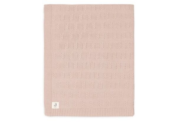 Jollein Deken Ledikant 100x150cm Grain Knit – Wild Rose