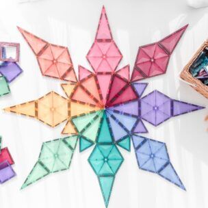 Connetix Pastel geometrische set – 40-delig