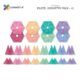 Connetix Pastel geometrische set – 40-delig