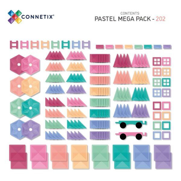 Connetix Pastel Megaset – 202-delig