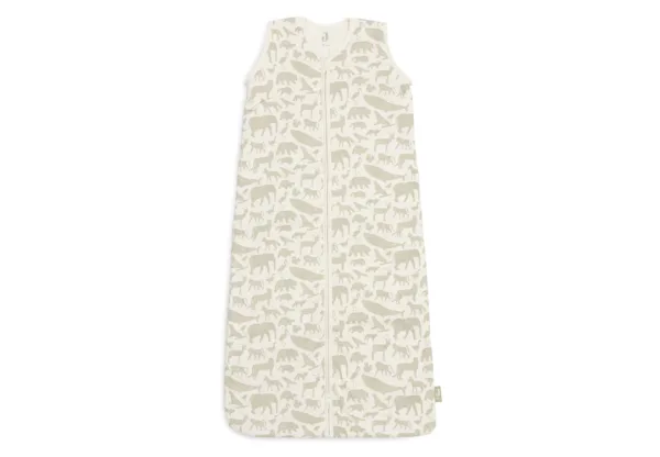 Jollein Baby Slaapzak Met Afritsbare Mouw 70cm Animals – Olive Green