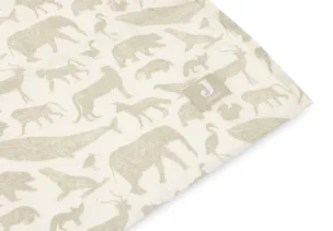 Jollein Hydrofiele Multi Doek Large 115x115cm Animals – Olive Green – 2 Stuks foto 2