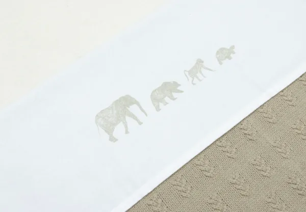 Jollein Laken Ledikant 120x150cm Animals – Olive Green