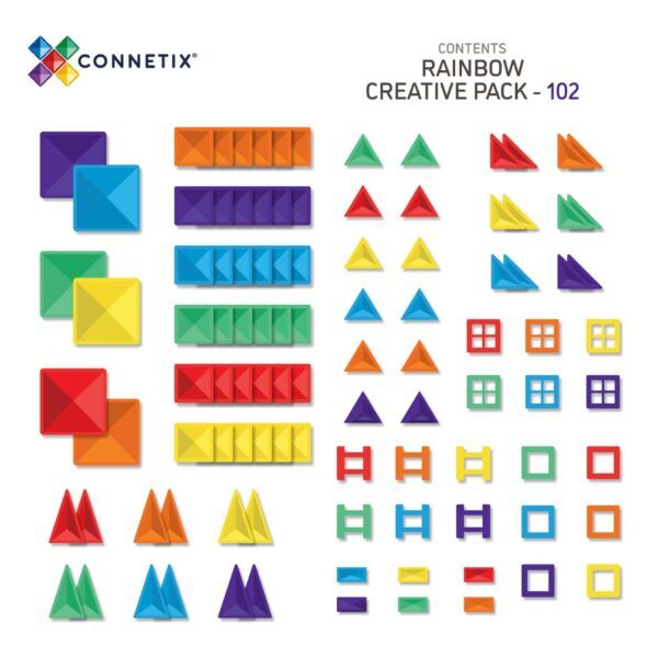 Connetix Regenboog Creatieve Set – 102-delig