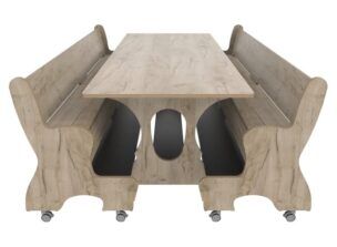 Hoogzit Ergocombi Dubbel 155 cm – Grey Craft Oak