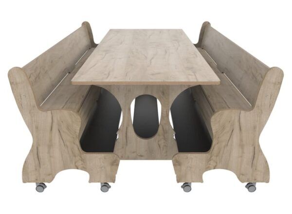 Hoogzit Ergocombi Dubbel 185 cm – Grey Craft Oak