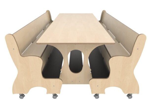 Hoogzit Ergocombi Dubbel 220 cm – Berken