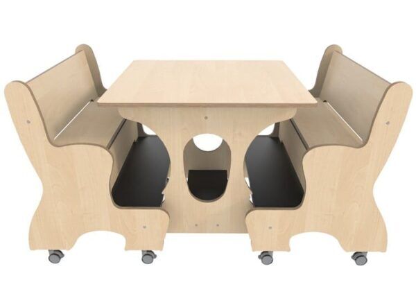 Hoogzit Ergocombi Dubbel 80 cm – Berken