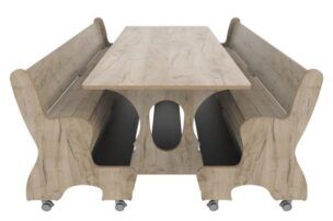 Hoogzit Ergocombi Dubbel 220 cm – Grey Craft Oak