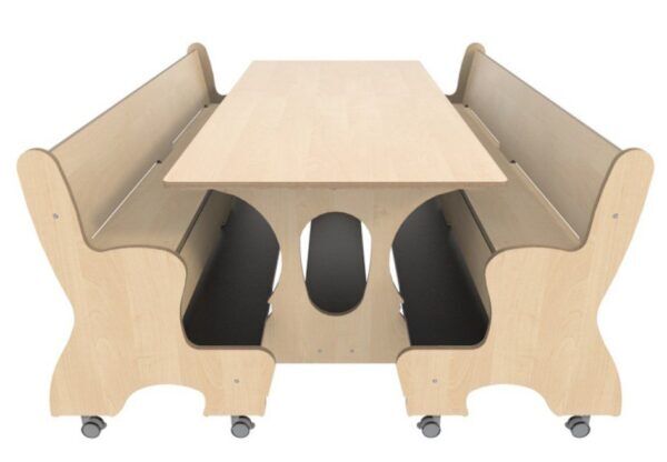 Hoogzit Ergocombi Dubbel 185 cm – Berken