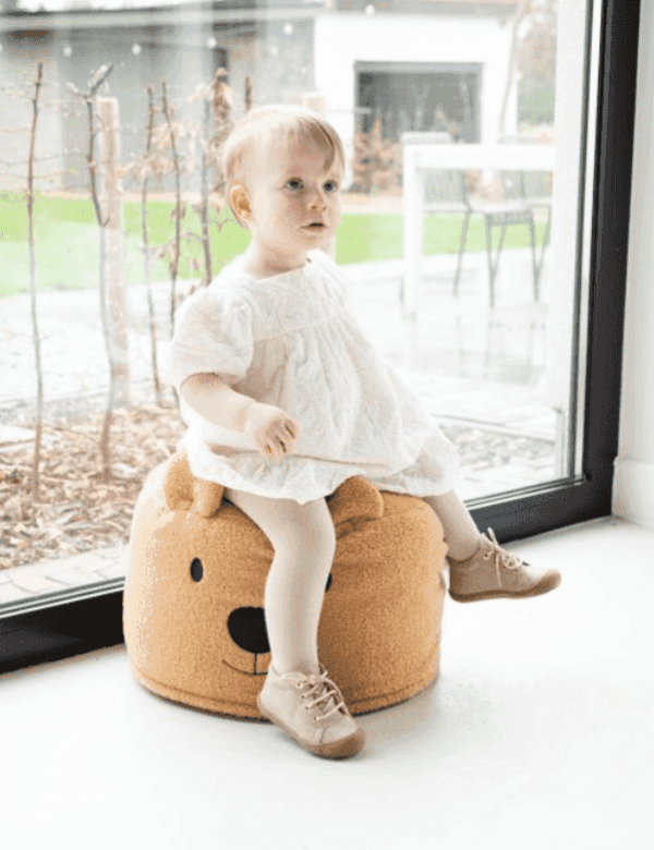 Teddy Beer Poef – Teddy – Beige 40cm