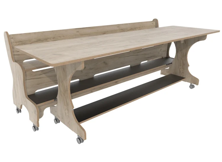 Hoogzit Ergocombi Enkel 220 cm - Grey Craft Oak