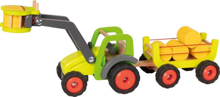 houten speelgoed tractor