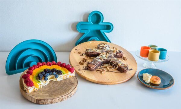 Dëna Siliconen Bakvorm – Rainbow – Regenboog Blauw