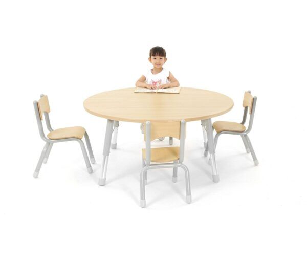 Olaf Tafel Rond in hoogte verstelbaar 120 cm – Hoogte 46-71 cm