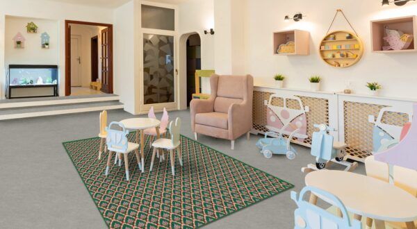 Vinyl vloerkleed in diverse afmetingen – Print Groen