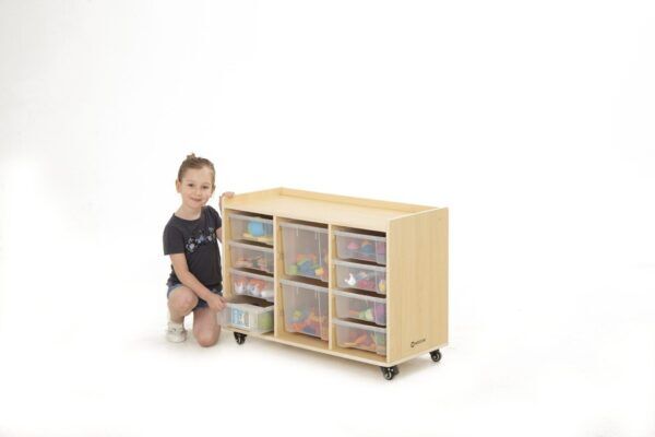 Vakkenkast 8 kleine en 2 grote bakken