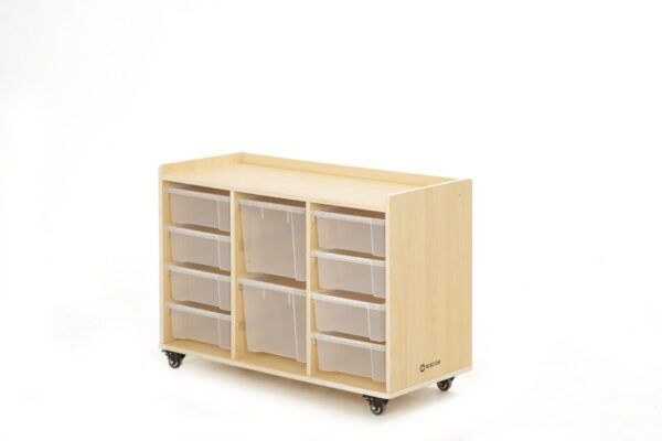 Vakkenkast 8 kleine en 2 grote bakken