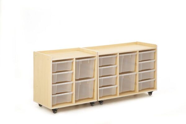 Vakkenkast 8 kleine en 2 grote bakken