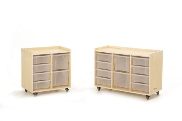 Vakkenkast 8 kleine en 2 grote bakken