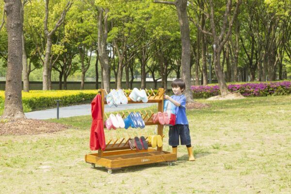 Verrijdbare Laarzenrek Buiten