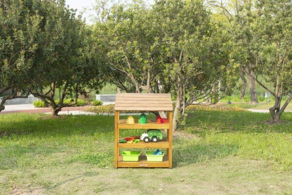 Houten Opbergkast Volledig Open