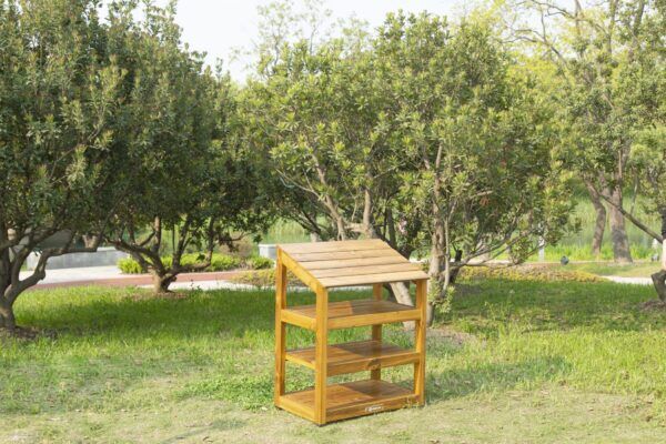 Houten Opbergkast Volledig Open