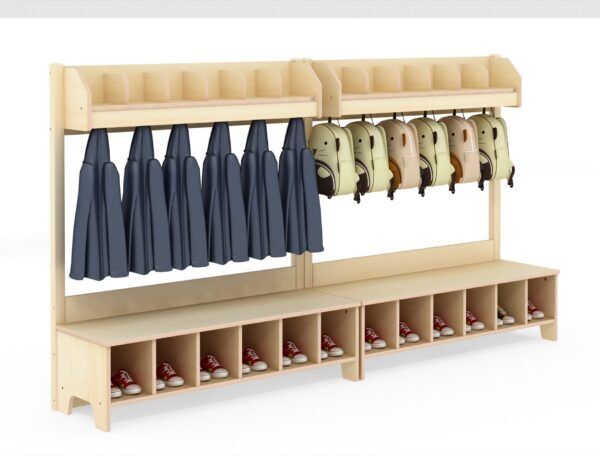 Kinderopvang Kapstok met Schoenenbankje