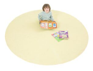 Rond Vloerkleed Beige – 200 cm
