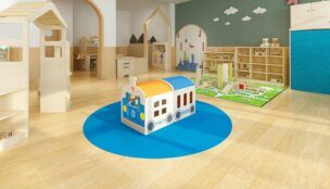 Rond Vloerkleed Blauw – 200 cm